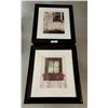Image 1 : "The Inner Garden" & "Red Ivy Window" Framed Prints by Tony Casper - 23.5"x19.5"