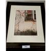 Image 3 : "The Inner Garden" & "Red Ivy Window" Framed Prints by Tony Casper - 23.5"x19.5"