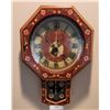Image 1 : Hand Painted Antique Wall Pendulum Clock with Deer