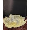 Image 2 : Vintage Frosted Glass Lotus Flower Bowl, Vintage Murano Hand Blown Glass Art Bowl