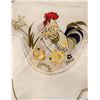 Image 2 : Lace Tablecloths, Decorative Tablecloth with Embroidered Rooster & Chick Design, Placemats, Basket