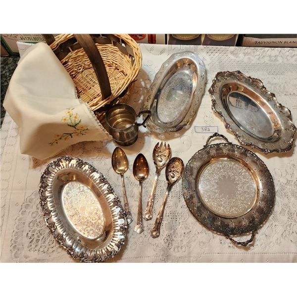 Silver Plated Collection with Basket