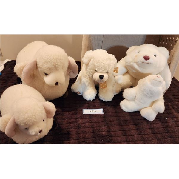 Collectible Bears, Sheep & Basket