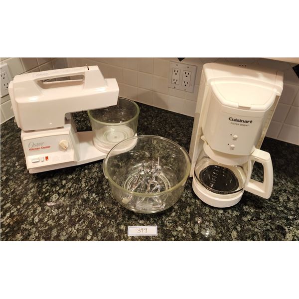 Oster Mixer & Glass Bowls, Cuisinart Coffee Maker