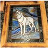 Image 3 : Bird Bath Stake, Bird House, Barnwood Frame, Stained Glass Wolf, Hummingbird Feeder