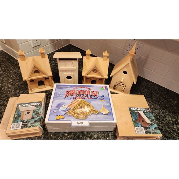 8 Bird Houses - NEW