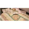 Image 1 : 2 Sets of Placemats, Quilted Table Runner, Napkins, Tablecloths