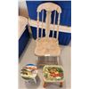 Image 1 : Antique Chair & 2 Antique Hand Painted Wooden Stools