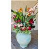 Image 3 : 21" Vase with Silk Plants - Birds of Paradise, Centerpiece, Wreath, Collection of Gourds