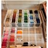 Image 2 : Embroidery/Needlepoint Lot, Books, Thread, Containers
