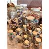 Image 4 : Large Lot of Dried Roses, Flowers, Glass Jars