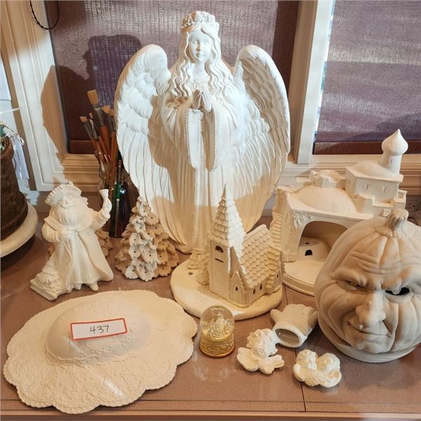 Ceramic Figurines Ready to Paint