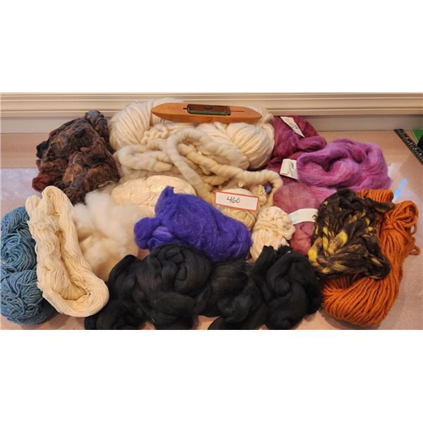 Bulky Yarn, Wool, Mohair, Natural Colored Wool, Weaving Wood Loom