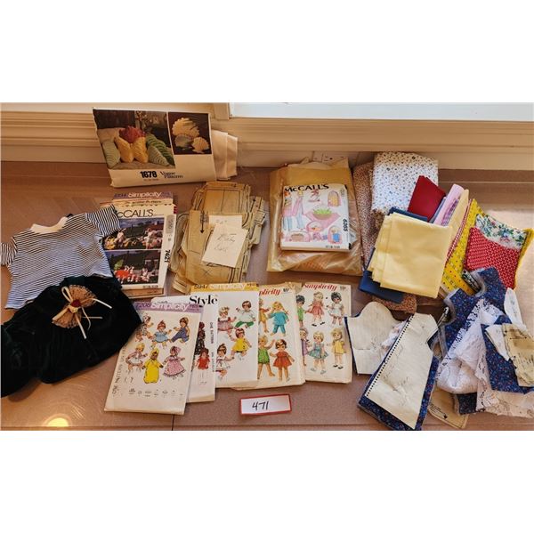 Doll Patterns, Animal Patterns, Kitchen Patterns, Vogue Patterns, Assorted Material