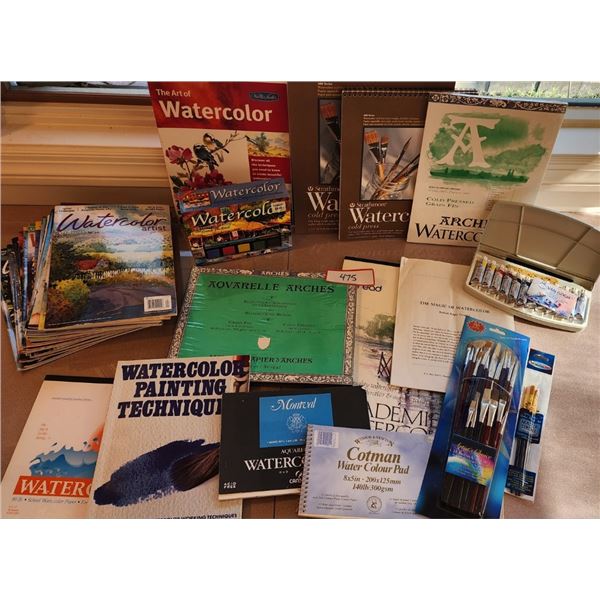 Watercolor Books, Pads & Brushes
