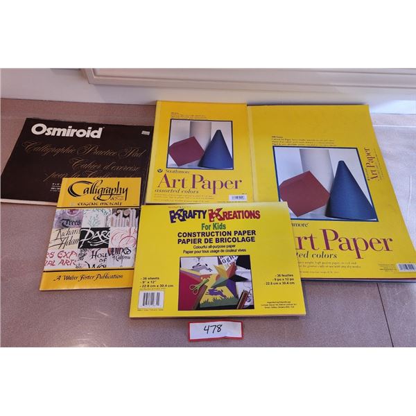 Art Paper Assorted Colors/Sizes, Calligraphy Book & Paper