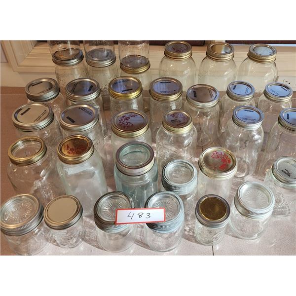Large Lot of Canning Jars