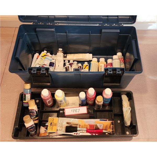 30 Plus Acrylic Paints, Speedball Paint & Toolbox