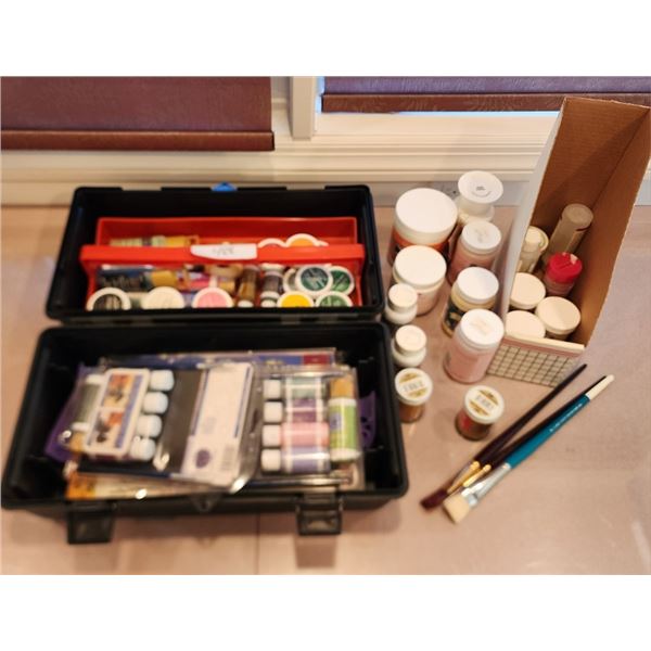 Acrylic Paints, 3 Brushes, 2 Sets of Decorating Kits