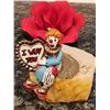 Image 3 : Miniature Swarovski Crystals, Petit Point Easel, Porcelain Red Rose, Ron Lee Clown Figurine
