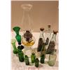 Image 1 : Vintage Kerosene Oil Lamp, Vintage Emerald Green Glass Bottles, Vases & Other Glass