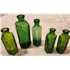 Image 2 : Vintage Kerosene Oil Lamp, Vintage Emerald Green Glass Bottles, Vases & Other Glass