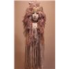 Image 1 : Handcrafted Clay Mask & Sand Dollar Macrame Character (2 Pieces)