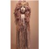 Image 2 : Handcrafted Clay Mask & Sand Dollar Macrame Character (2 Pieces)