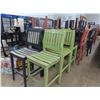 Image 1 : 25-Painted Wood Patio Bar Stools - 25 X $