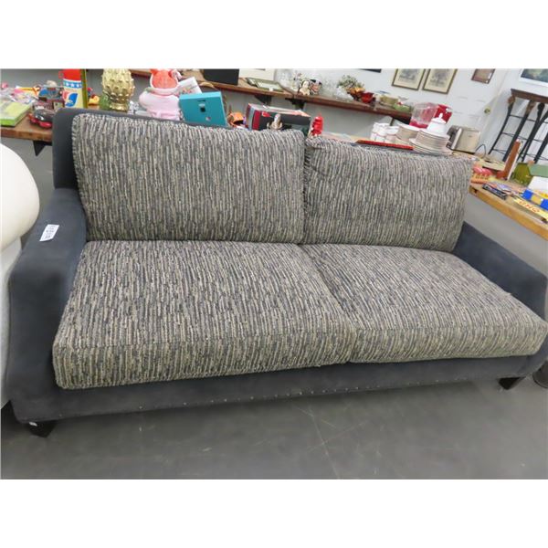 Oversized Grey Cloth Sofa