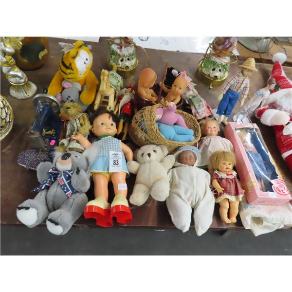 Mini Sewing Machine, Garfield, Asst. Dolls