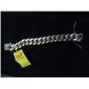 Image 2 : 10K "VIP"  Plum Gold Curl Link Bracelet  8"  212g