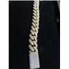 Image 2 : 13.5K Iced Out Curl Link Gold Bracelet 9"  Approx. 25 ct  Diamonds 302g