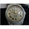 Image 2 : 18K Iced Out Rolex President  Ref. # 218238 -  S # G312526 (Missing One Link)
