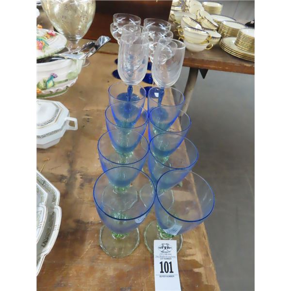 Asst. Blue Tint Stem Glasses