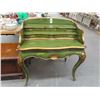 Image 1 : Green/Gold Trim Queen Anne Desk