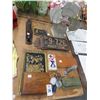 Image 1 : Vintage Fan, Hand Plane, Cracker Jack Box, Old License Plates, Décor