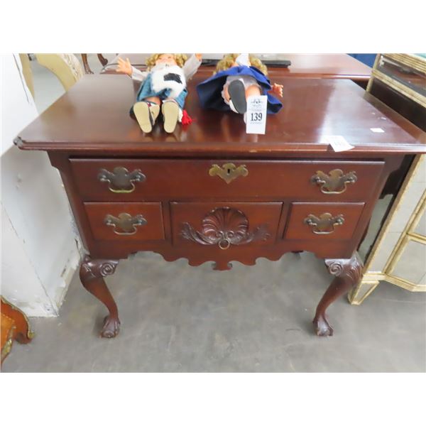 Mahogany Queen Anne Claw Foot Footed Chest