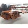 Image 2 : Raw Wood Cut Hardwood Coffee Table