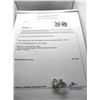 Image 1 : 14K WG Diamond Earrings w/140 Round Cut Diamonds.  Prong Set 3.8g