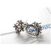 Image 2 : 14K WG Diamond Earrings w/140 Round Cut Diamonds.  Prong Set 3.8g