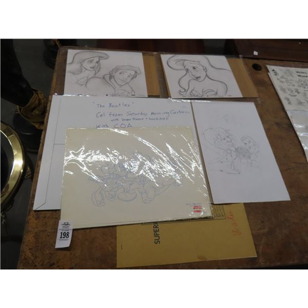 Disney Unframed Sketches, Beatles Cartoons