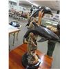Image 2 : Triple Dolphin 30" Sculpture Artist Signed