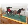 Image 3 : Horse Drawn Carriage Figurine In Shadow Box Display