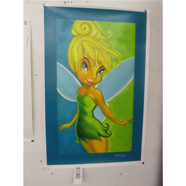 Unframed Disney Tinker Bell Signed Rogerson 33/95