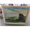 Image 1 : Framed Watercolor Parkview Scene - Artist Signed -  36  X  40