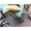 Image 2 : Tufted Mahogany Trim Armchair (Leg Needs Repair)