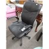Image 1 : Black Leather Secretarial Armchair