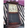 Image 3 : Mahogany Glass Door Wall Cabinet, Pendulum Wall Clock