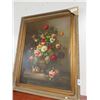Image 1 : Large Framed Oil On Canvas Floral Still Life Signed Hailey -  40  X  60